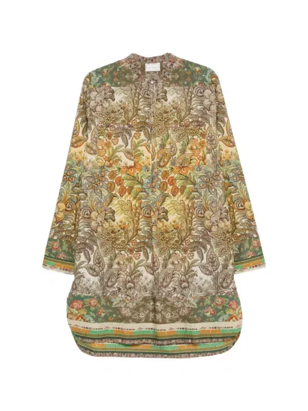 Rochie mini Pierre-louis Mascia cu model floral cu imagine verde