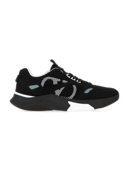 Lniane sneakersy Valentino Garavani czarne