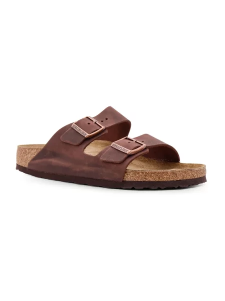 Klapki Birkenstock brązowe
