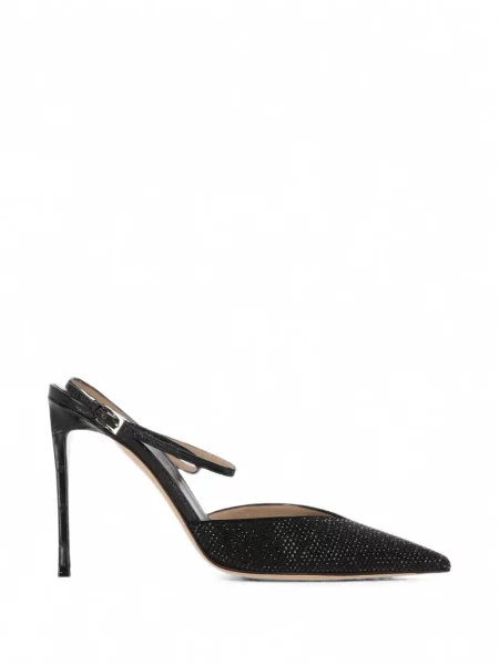 Pantofi cu toc Tom Ford slingback negru