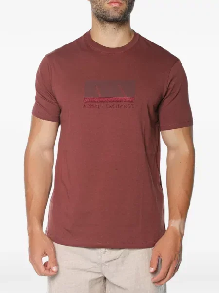 Tricou Armani Exchange cu imagine roșu
