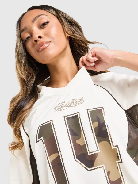 Hoodrich T-Shirt Field Oversized Jersey beżowa
