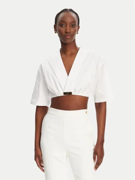 Elisabetta Franchi Bluză alb