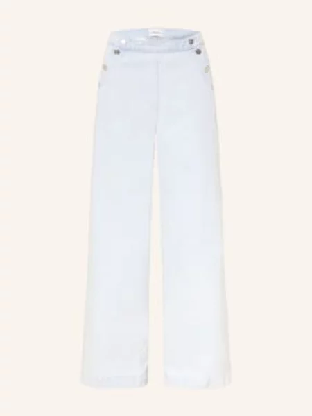 Claudie Pierlot Dżinsy Z Szerokimi Nogawkami Denisebis blau niebieskie