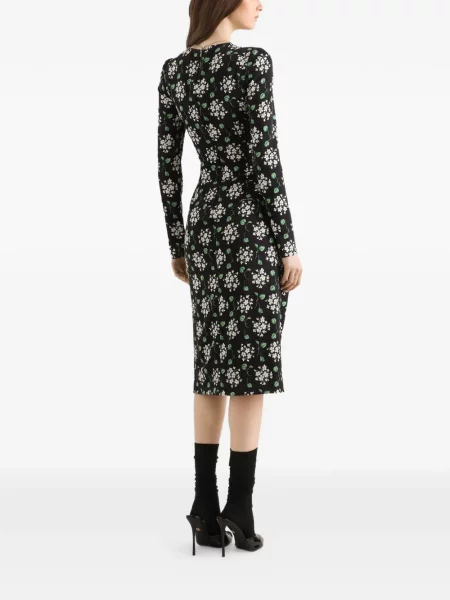 Rochie Dolce & Gabbana cu imagine de costum negru