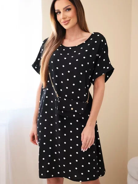 Rochie cu buline Kesi Włoski cu buline negru