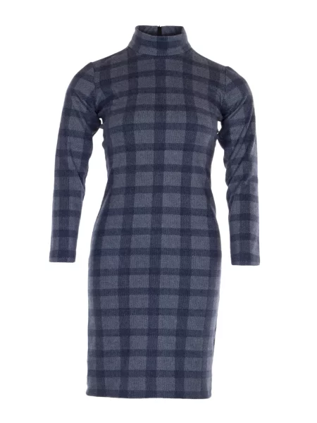 Сукня міді LadyLike текстиль синій