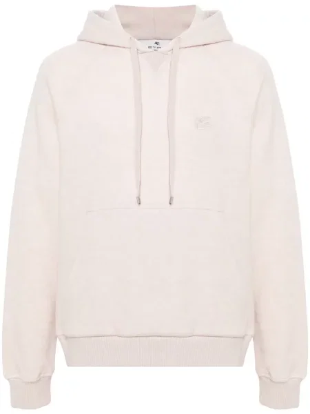 Hanorac cu glugă Etro cu broderie roz