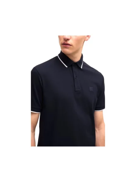 Koszulka polo Boss Orange niebieska