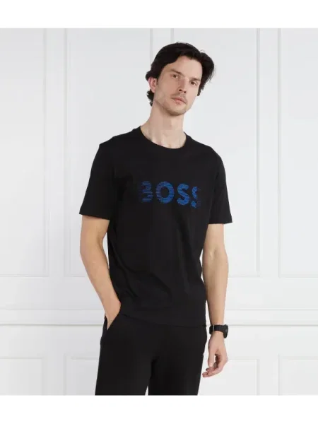BOSS GREEN Tricou negru