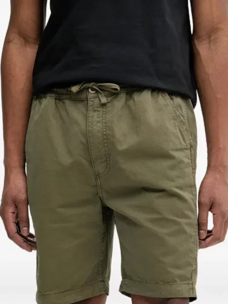 Húzózsinór rövidnadrág Alpha Industries autogrammal zöld