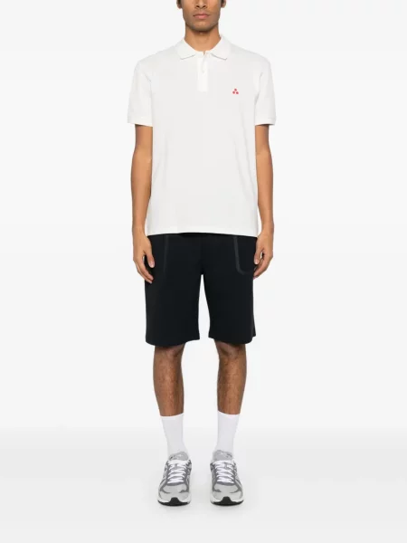 Polo Peuterey cu broderie alb