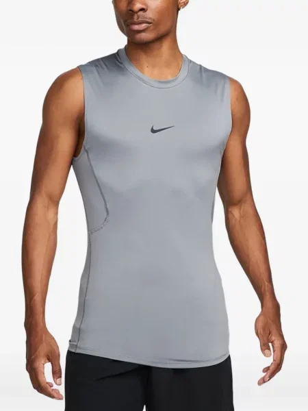 Tricou Nike cu șireturi din dantelă alergare alb