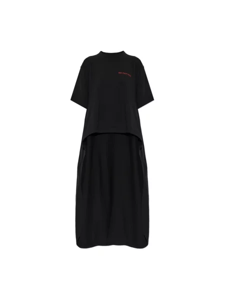 Sukienka Balenciaga asymetryczna czarna
