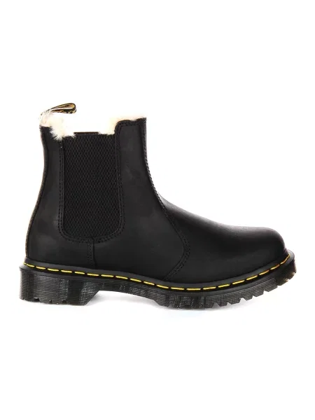 Ocieplane sztyblety Dr. Martens skórzane czarne