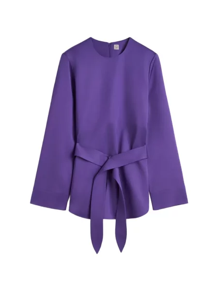 Cu centură lung tunică Toteme violet