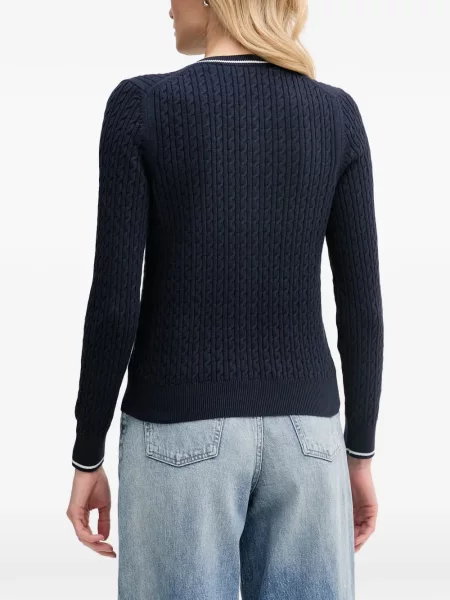Cardigan Lacoste tricotate albastru