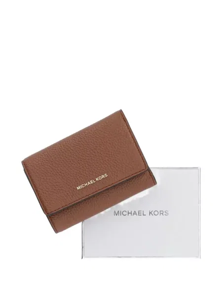 Portofel Michael Michael Kors cu volane plisat de lână negru