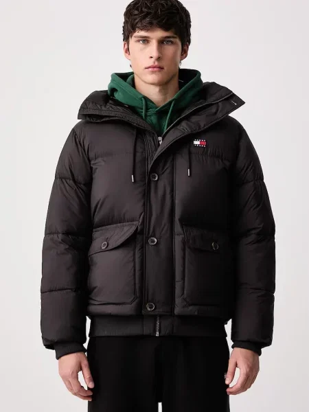 Tommy Jeans Geacă de iarnă negru