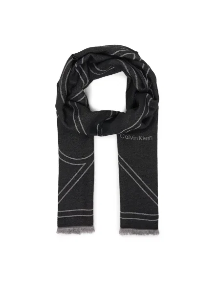 Calvin Klein Fular amestecat / alb murdar negru