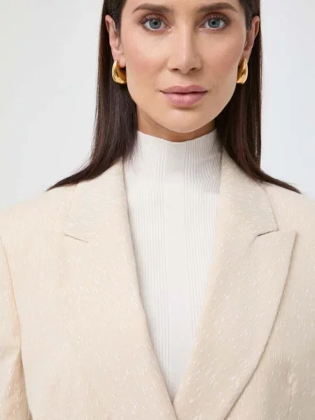 Двубортный пиджак Boss бежевый