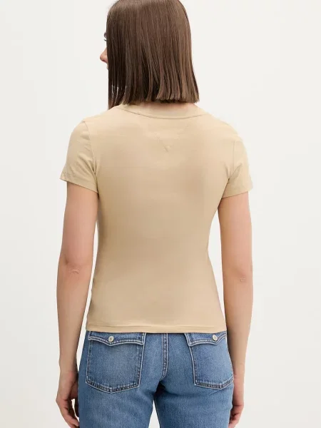 Tommy Jeans T-shirt beżowa
