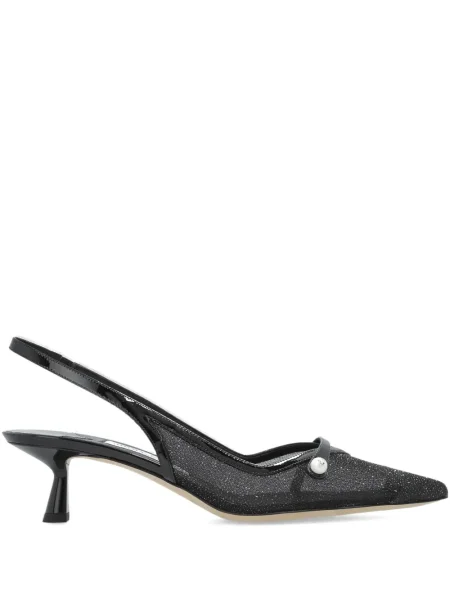 Pantofi cu toc Jimmy Choo slingback negru