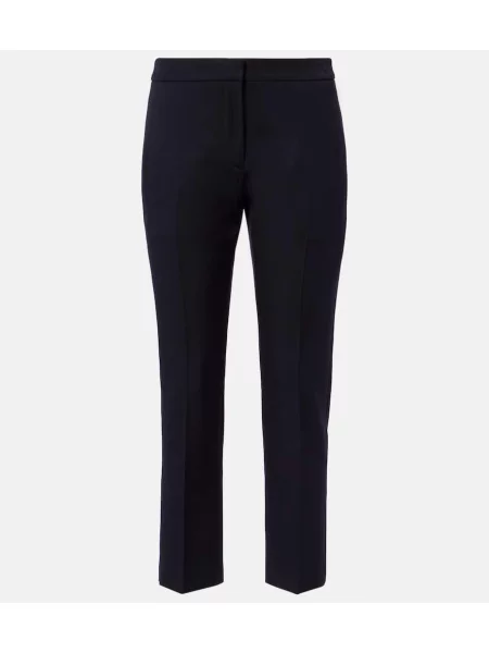 Cropp pantaloni Mcqueen de lână albastru