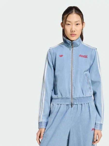 Джинсова куртка adidas мультиколор комбінований верх