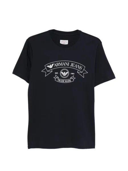 Tricou Emporio Armani cu autograf albastru