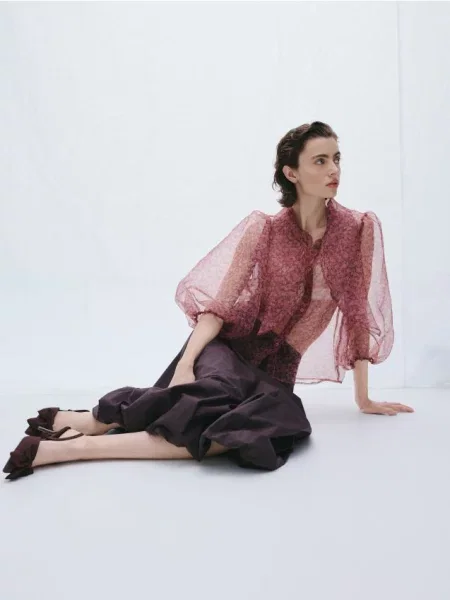 Туфли Reserved с бантом коричневые