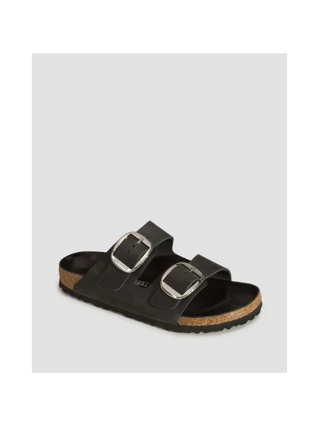 Birkenstock De piele șlapi Arizona Big Buckle | narrow fit negru