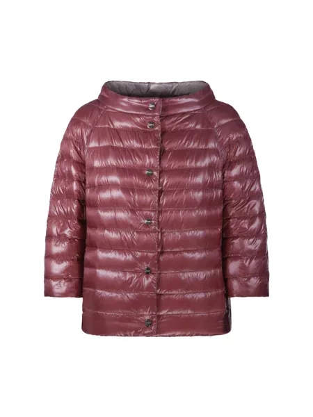 Kurtka puchowa Herno dwustronna różowa