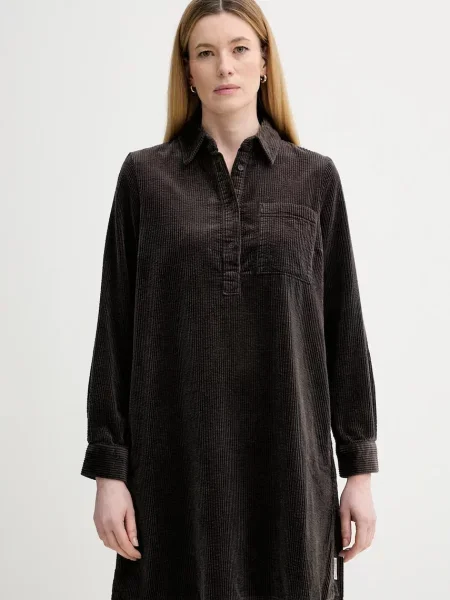 Marc O'Polo rochie din velur mini drept maro