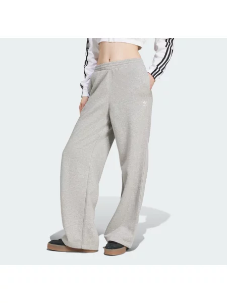 Adidas Originals spodnie dresowe Femme Galore Wideleg Fleece Pants melanżowe szary