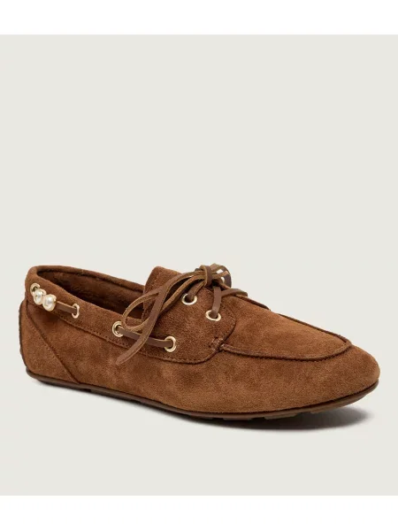 Karl Lagerfeld Mocasini Ariella | piele întoarsă maro
