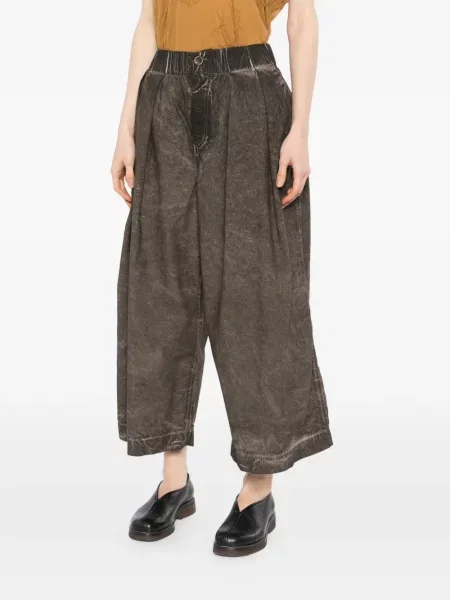 Pantaloni Uma Wang maro