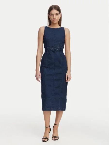 French Connection Jeans obleka modra