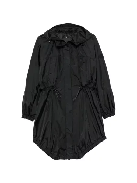 Geacă Moncler cu glugă cu cordon negru