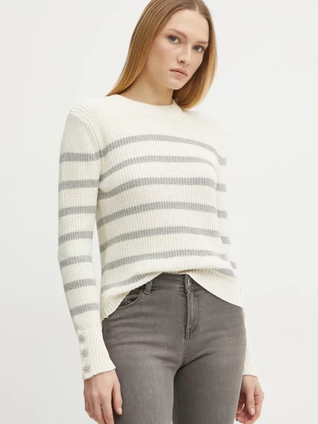 Sweter w paski Morgan De Toi niebieski