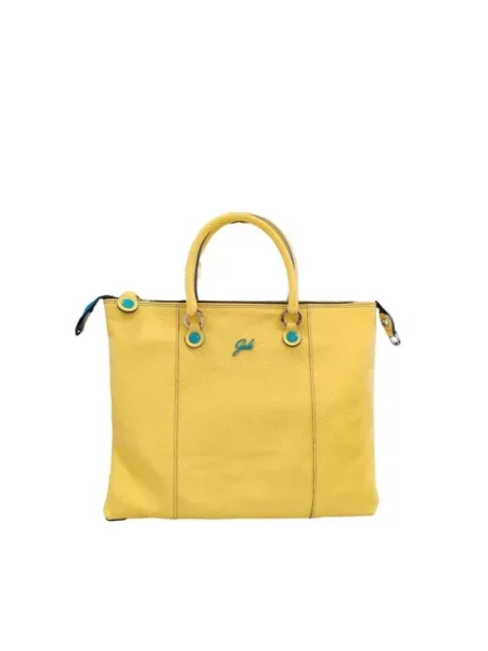 Torebka skórzana Gabs skórzana żółta