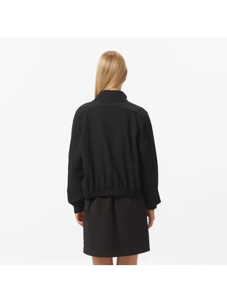 Lacoste Koszula Z Zamkiem Regular Fit czarna