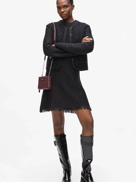 Кардиган з домішкою вовни Karl Lagerfeld чорний