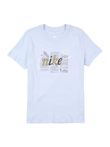 Nike Sportswear Tricou CLUB albastru deschis / sepie / negru alb