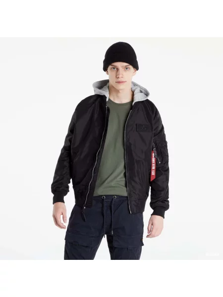 Bunda Alpha Industries TT Hood BP Reflective Jacket Black M černá
