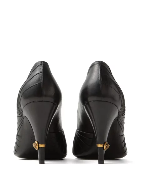 Pantofi cu toc Versace din piele negru