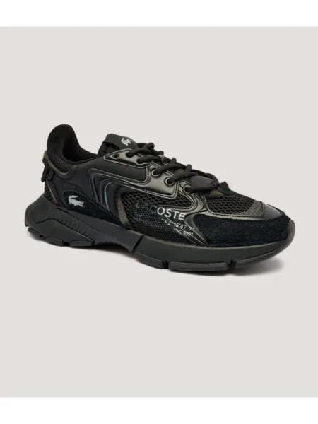 Lacoste Sneakers Neo cu adaos de piele negru