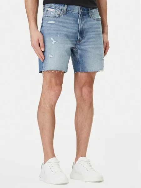 Calvin Klein Jeans Farmer rövidnadrág kék
