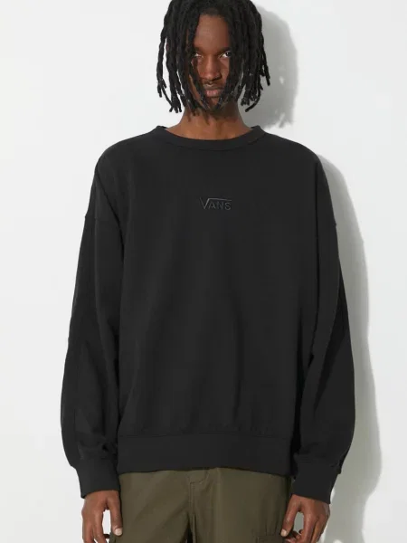 Dukserica Vans Premium Standards Crew Fleece LX za muškarce bez uzorka crna