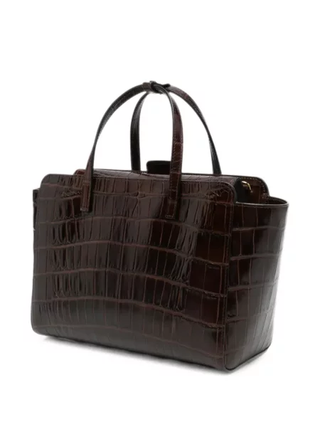 Geantă shopper Hidesins din piele maro